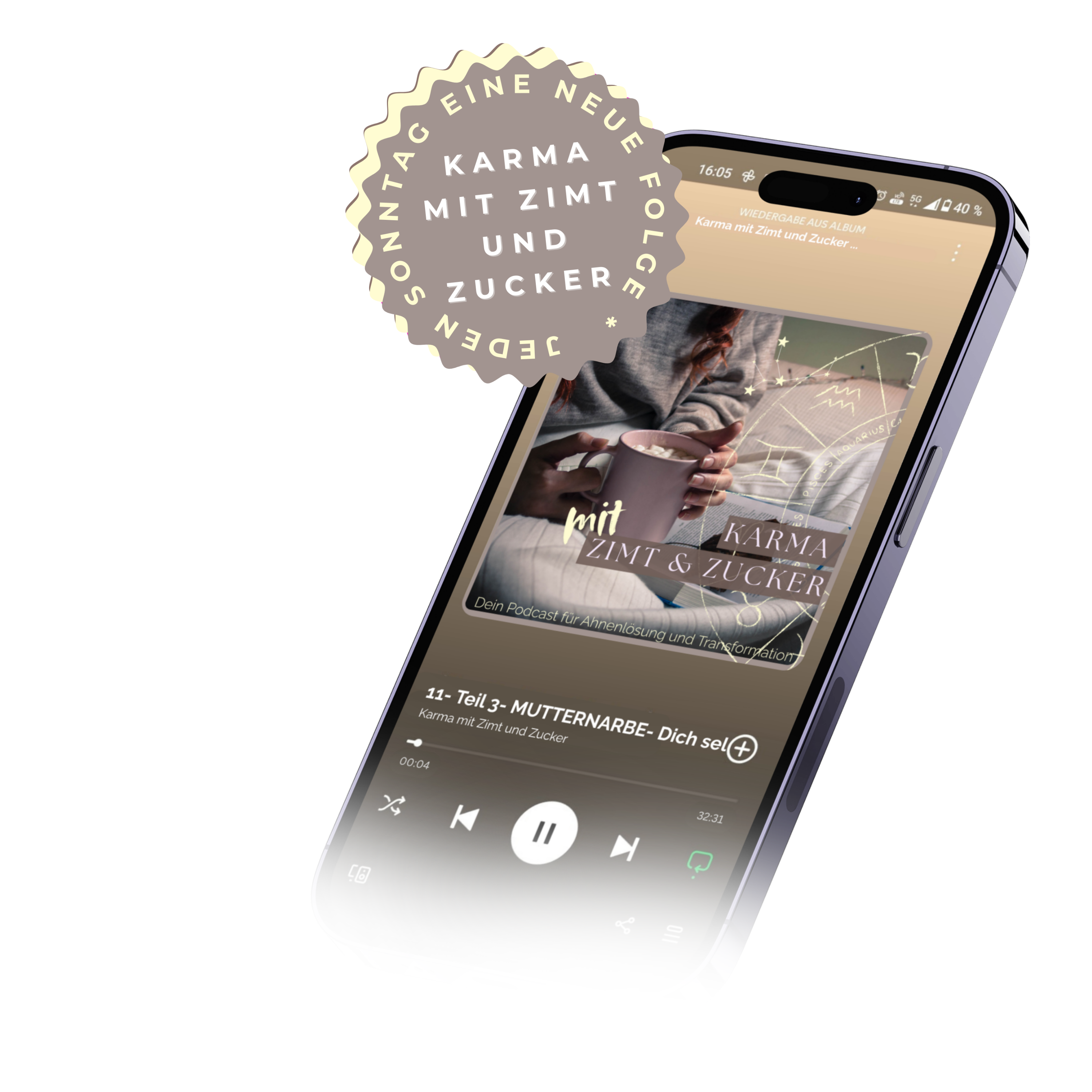 Karma mit Zimt und Zucker – Podcast von Jennifer Olivia Kindereit